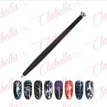 Imán duo de FLOR y PLUMA para efecto ojo de gato en uñas aprox de 12cm por pieza