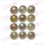 Efecto espejo, flake, unicornio y otros color DORADOS, para uñas por paquete con 12 piezas