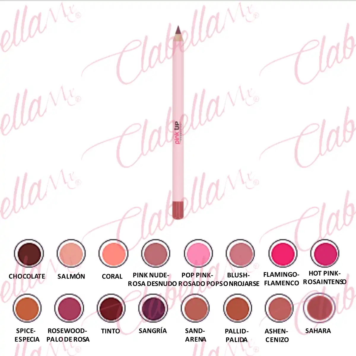 Lápiz delineador de labios PINK UP, Lip Liner, por pieza ESPECIFICAR: