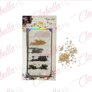 Decoración PIXIE diferentes colores para uñas aprox 1000 piezas por sobre, surtido 11A-125