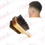 Cepillo de madera doble cara de cerdas naturales diseñado para peinar, pulir y controlar bordes para cabello y barba aprox 15cm por pieza