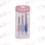 Set de limas de metal con cortador de cuticula - pata de cabra para manicure o pulido de uñas, aprox de 13.5cm, 14.5cm y 17cm por paquete de 3 piezas, PINRONE