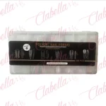 Tips moldes DUAL SYSTEM, formas moldes CUADRADO, STILETTO CORTO, CUADRADO, BALERINA , COFFIN BELERINA, BALERINA CURVA C para uñas aprox tamaño del tip 3.2 a 4cm de largo en ESTUCHE RIGIDO con 288 piezas