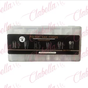Tips moldes DUAL SYSTEM, formas moldes CUADRADO, STILETTO CORTO, CUADRADO, BALERINA , COFFIN BELERINA, BALERINA CURVA C para uñas aprox tamaño del tip 3.2 a 4cm de largo en ESTUCHE RIGIDO con 288 piezas