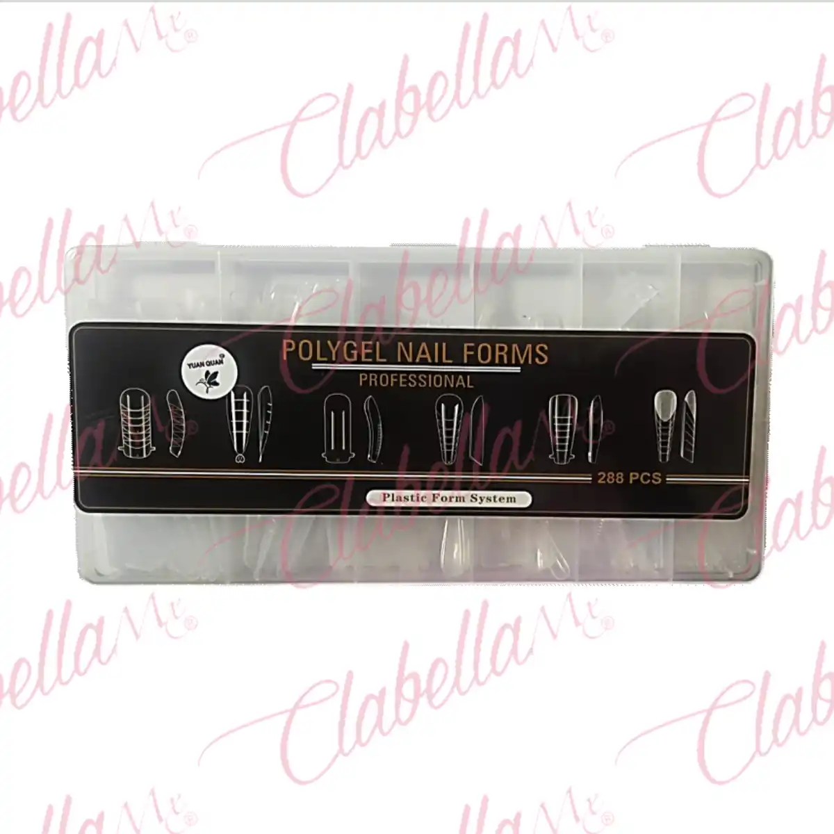 Tips moldes DUAL SYSTEM, formas moldes CUADRADO, STILETTO CORTO, CUADRADO, BALERINA , COFFIN BELERINA, BALERINA CURVA C para uñas aprox tamaño del tip 3.2 a 4cm de largo en ESTUCHE RIGIDO con 288 piezas