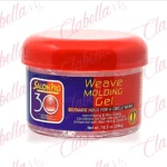 Gel moldeador SALON PRO 30 Sec, diseñado para fijar el cabello al preparar extensiones, no deja residuos blancos, no se descama, no es grasa y acondiciona el cabello, se utiliza principalmente para crear un "molde circular" firme antes de aplicar extensiones aprox 250ml por pieza