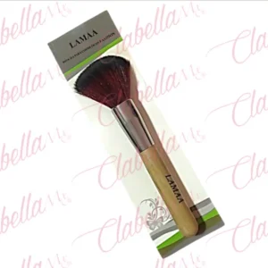 Brocha brush para aplicación de maquillajes en polvo, asi como para quitar el exceso de polvo en el rostro, por pieza, surtido LAM (cromado plano)