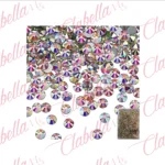 Decoración cristal tornasol AB #20 para uñas aprox 1000 piezas por paquete (En bolsa de plástico por numero)