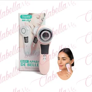 Masajeador Facial limpiador, 4 modos de uso: Diseñado para limpieza profunda, cuidado del contorno de ojos, elevación sensible y fototerapia, tecnología de iones, ayuda en la absorción de productos de skincare mediante iones positivos y negativos, por pieza