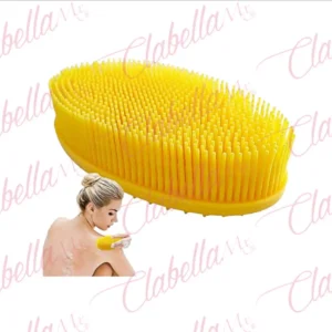 Cepillo corporal ovalado de silicon , diseñado para la limpieza y la exfoliación suave de la piel durante la ducha aprox 12cm por pieza, surtido