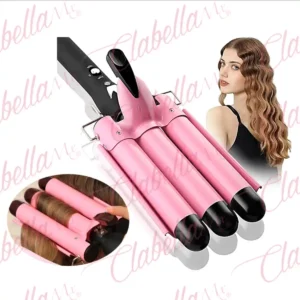 Rizadora Aleath de 3 barriles de cerámica para crear ondas suaves 110-240V, cable a conexion a pared, surtido, por pieza SIN CAJA