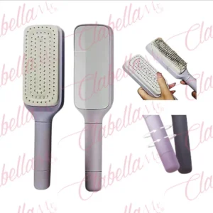 Cepillo para cabello autolimpiante con cerdas retráctiles aprox 24cm, por pieza, surtido